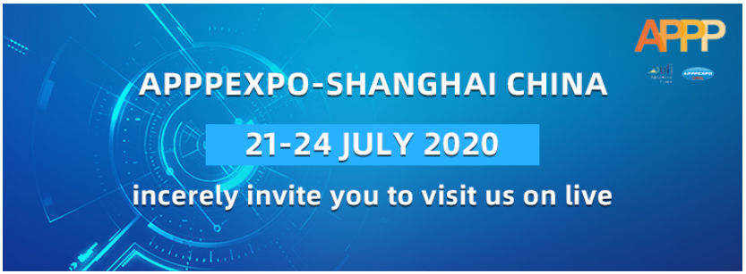 APPEXPO EXPO, Shanghai, China, 21-24 July 2020